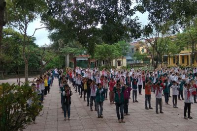 Hoạt động giữa giờ trường Tiểu học xã Quang Trung